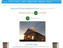 Tablet Screenshot of fairviewpres.org